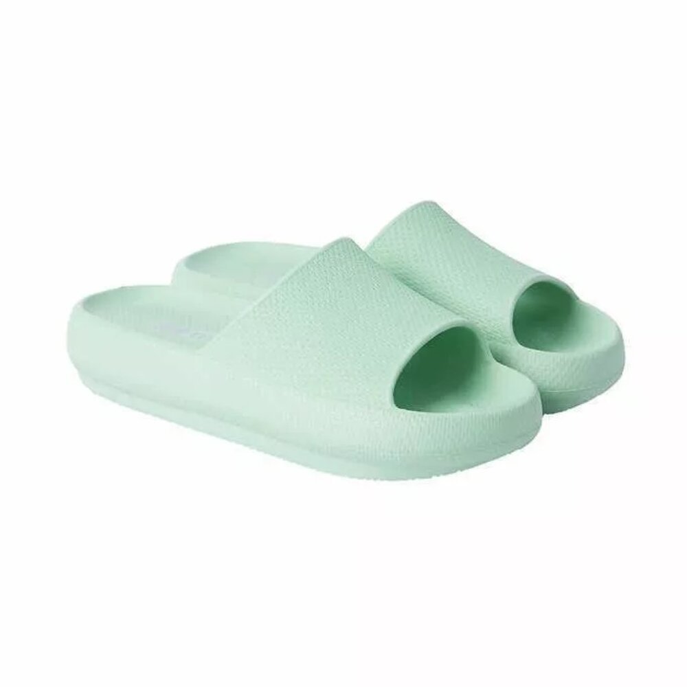 PRE OWNED 32 Degrees Unisex Adults Cushion Slide Sandals Mint Size S $40 KK311